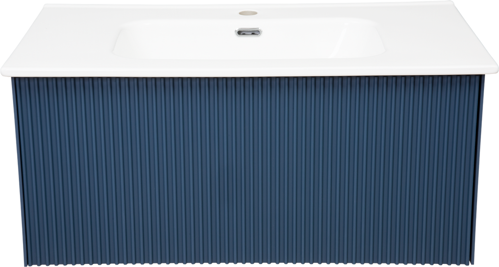 фото La Fenice Тумба с раковиной La Fenice Terra 80 синяя