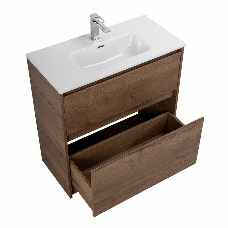 Тумба с раковиной BelBagno 50 KRAFT39-500/390-2C-PIA-RT - фото №2
