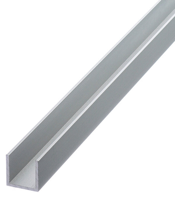 фото Профиль алюминиевый U-образный 15х15х15х1.5х1000 мм анодированный