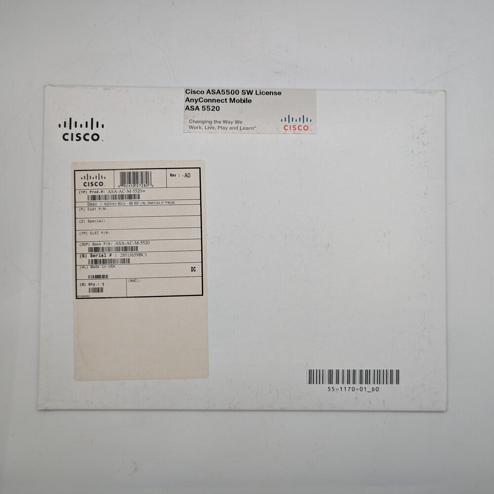 Лицензия asa-ac-m-5520, 55-1170-01, Cisco