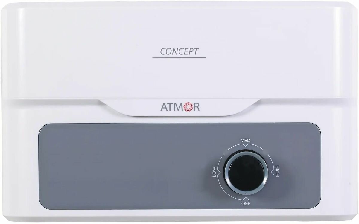 Водонагреватель ATMOR Concept 3195635 проточный 3.5кВт душ белый