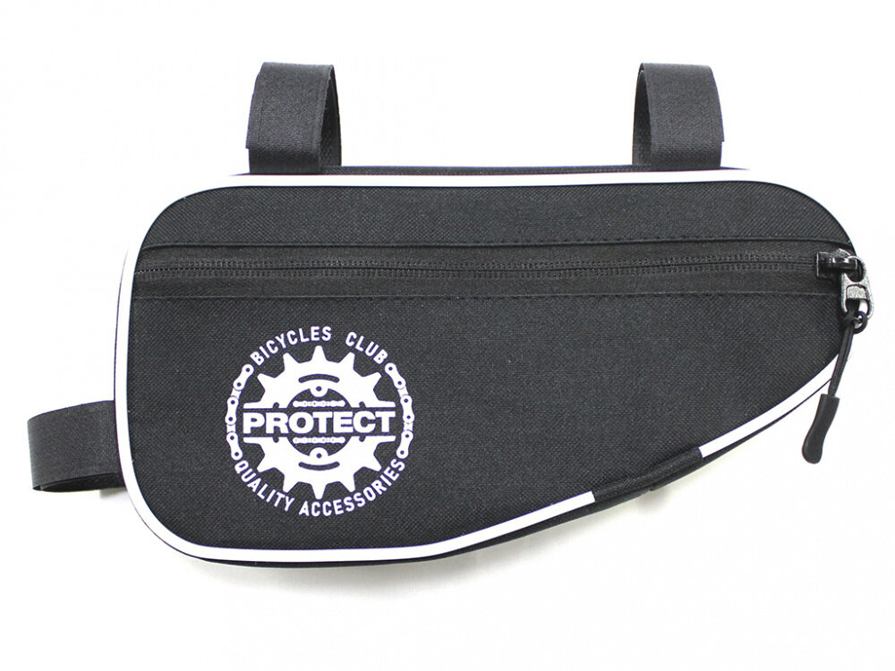 PROTECT сумка на раму Protect 26х13,5х5см, черная/белая