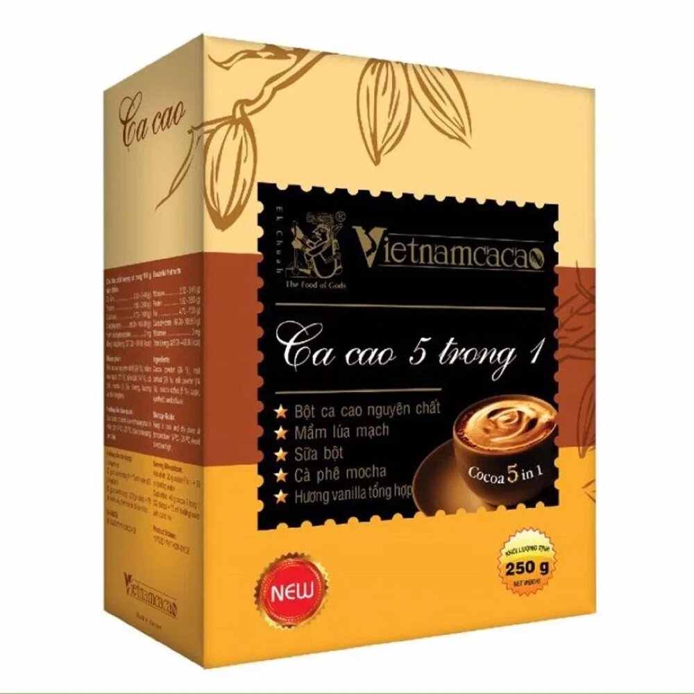 Vietnamcacao Какао-напиток Vietnamcacao растворимый 5 в 1, 8 саше - фотография № 2