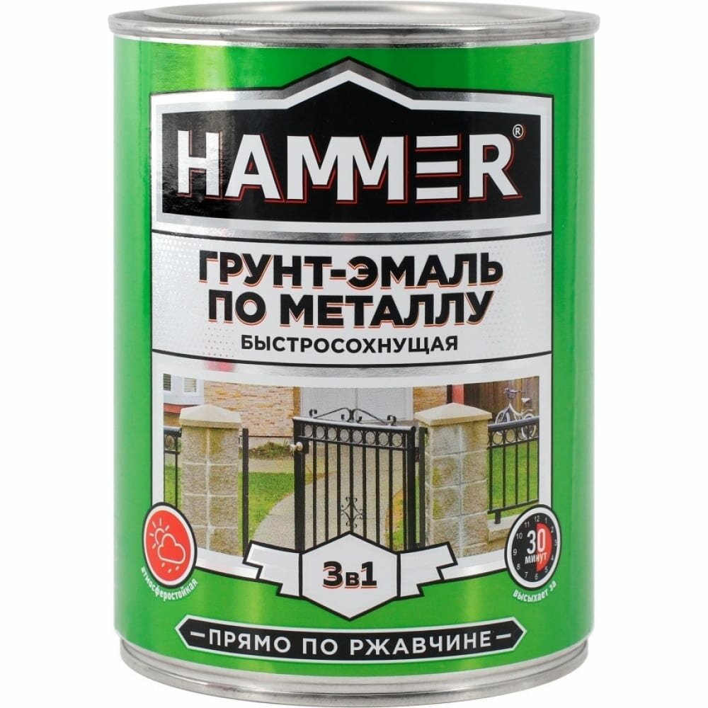 фото Грунт-эмаль по металлу Hammer ЭК000116562