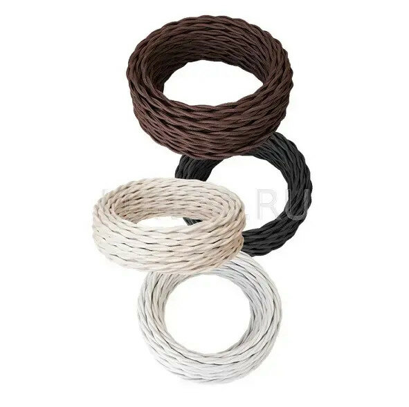 фото Провод 2x2.5, черный, бухта 50м, Retro Electro 2254755