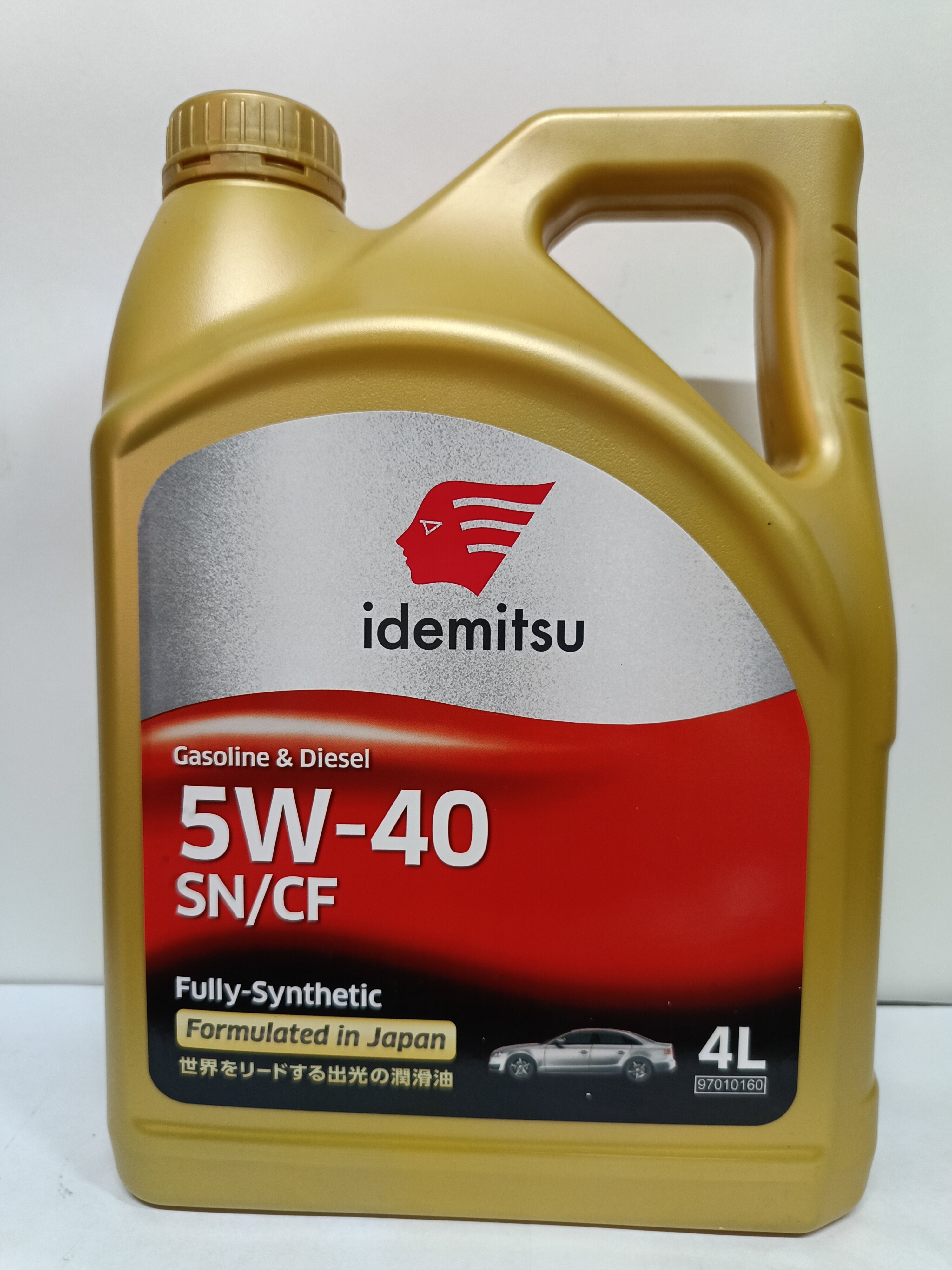 Масло моторное синтетическое IDEMITSU Fully Synthetic 5W40 SN/CF, 4 л, артикул 30015048746