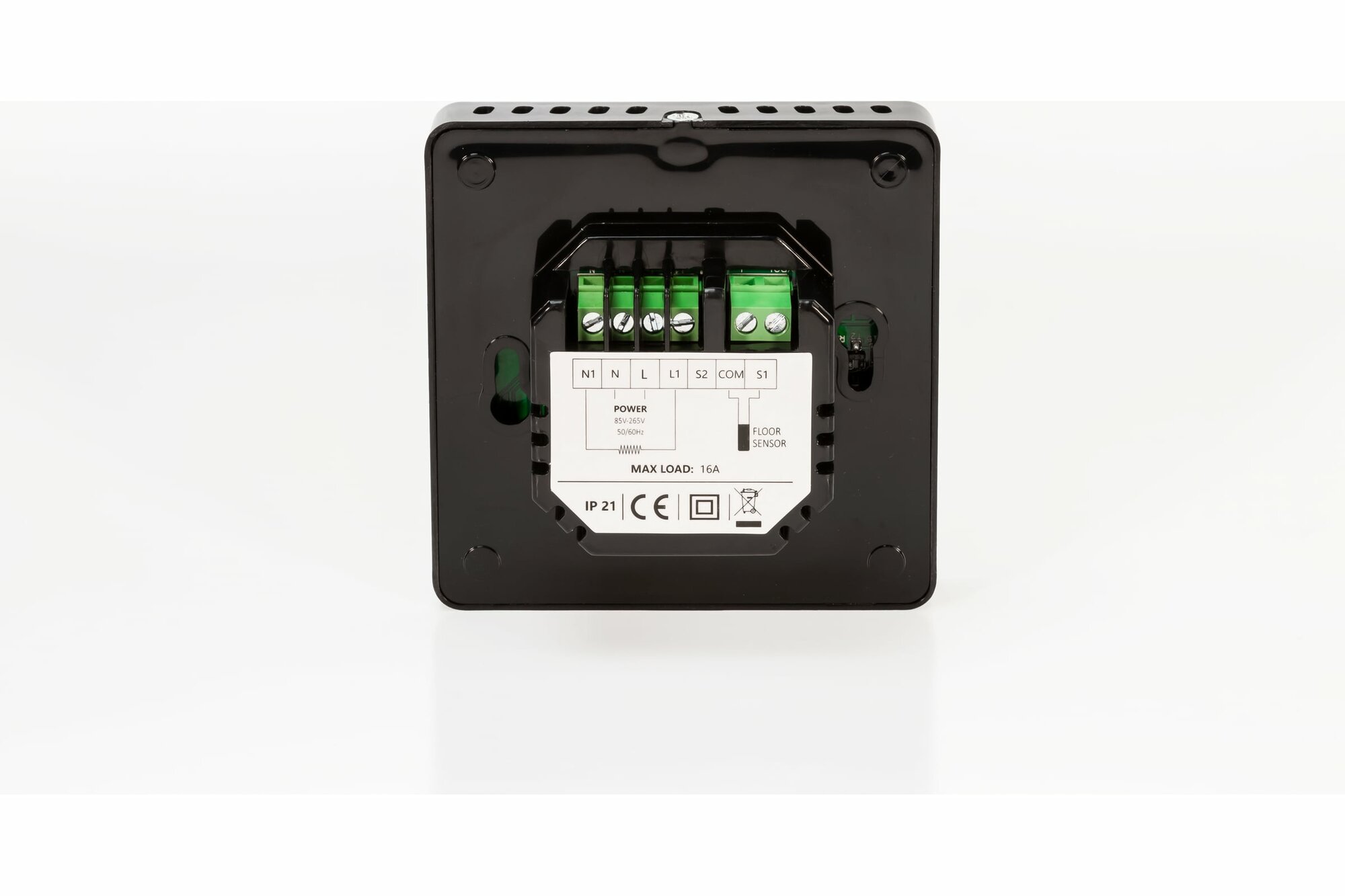 фото Деви Терморегулятор prime c wi-fi, с комбинацией датчиков, черный, 16а 140F1143R