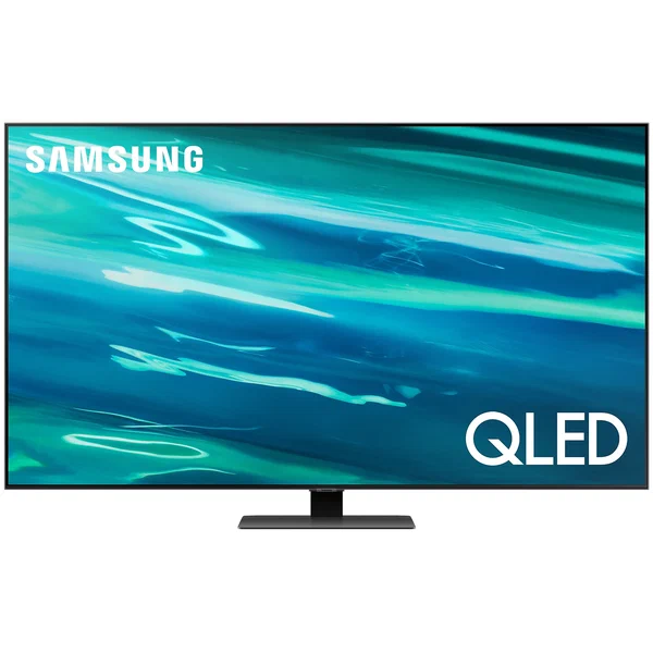 Телевизор Samsung Series 8 QE75Q80AAUXCE, 75", QLED, 4K Ultra HD, черненое серебро - фото №1