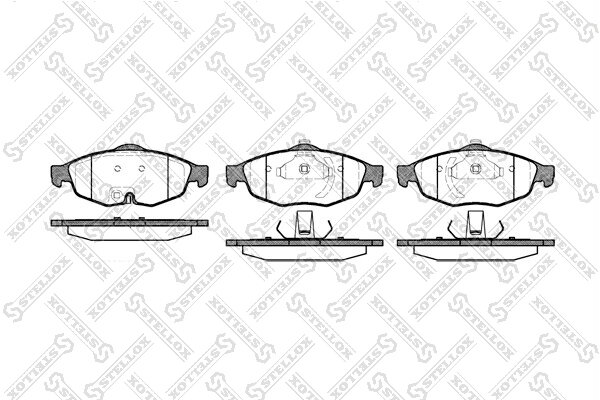 Колодки дисковые п. Chrysler 300M 99- Sebring 95-, Dodge Intrepid 93- Stratus 95- STELLOX 823 002B-SX