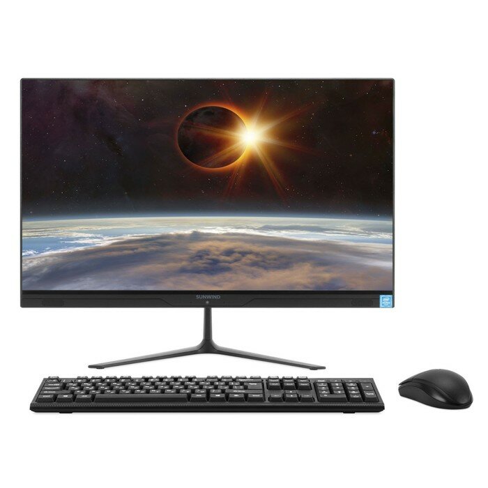 SunWind Моноблок SunWind Action AiO 23i, 23.8", IPS, N5030,8 Гб, SSD 256 Гб, UHD 605, Win11, чёрный