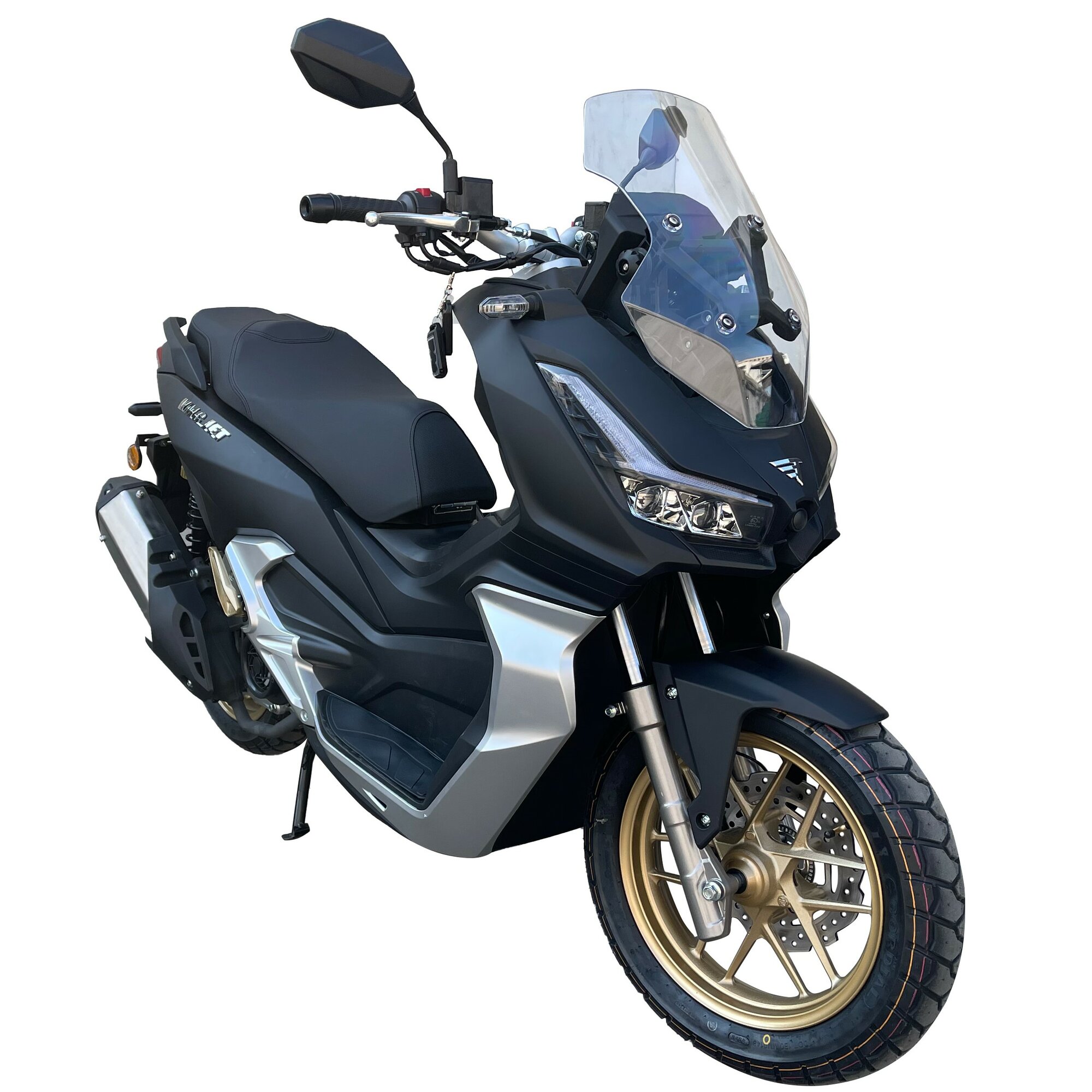 Скутер VMC VENTO JET (180 куб. см инжектор) сине-желто-салатовый/реплика Honda X-ADV