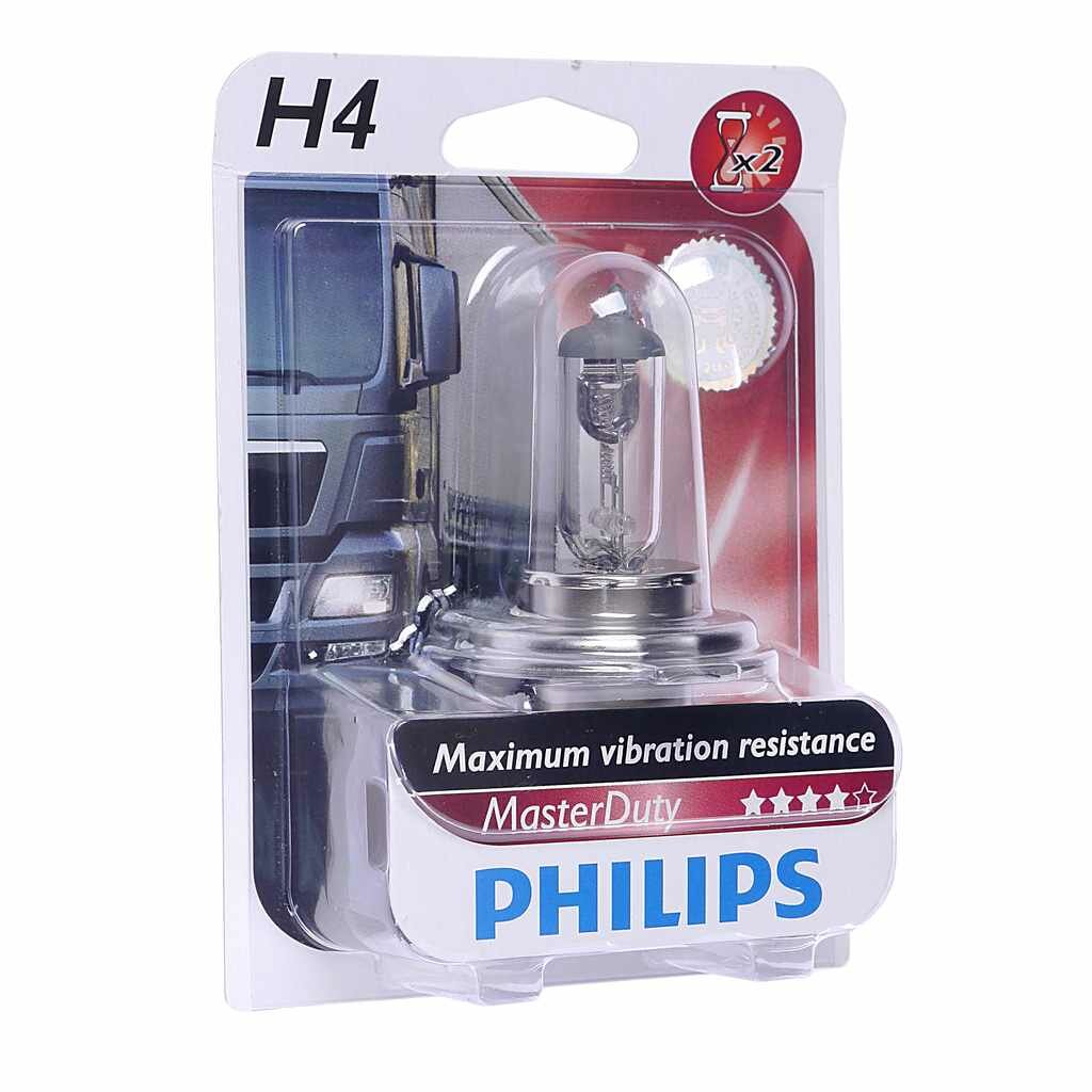 Лампа 24V H4 75/70W P43t-38 блистер (1шт.) Master Duty, 13342MDB1, PHILIPS