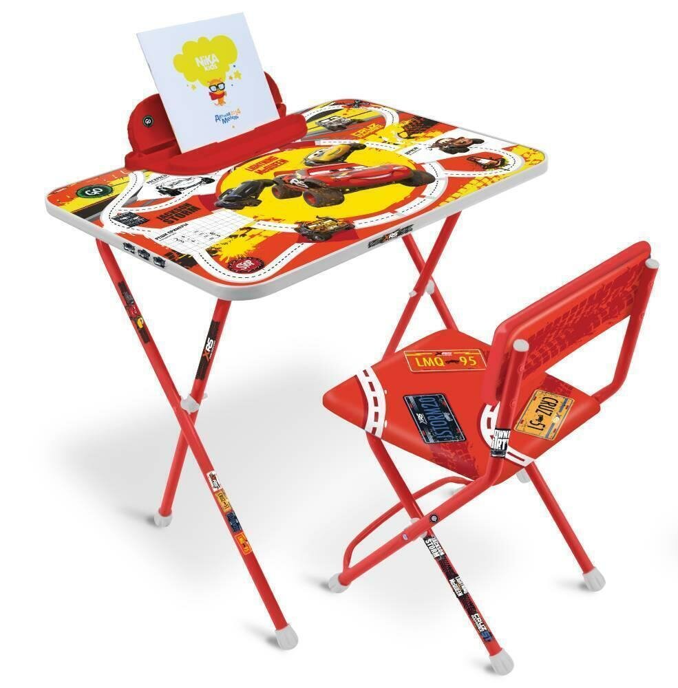 Набор Детской мебели Тачки стол+пенал+стул мягкий - фотография № 1