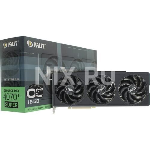 Видеокарта Palit GeForce RTX 4070 Ti SUPER JetStream OC 16GB (NED47TSS19T2-1043J)