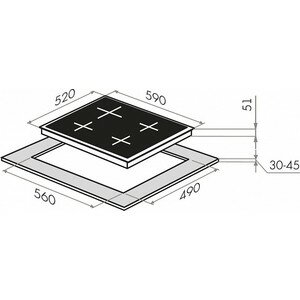 Встраиваемый комплект MAUNFELD EEHE.64.5EB/KG + MCMO.44.9GB - фотография № 4