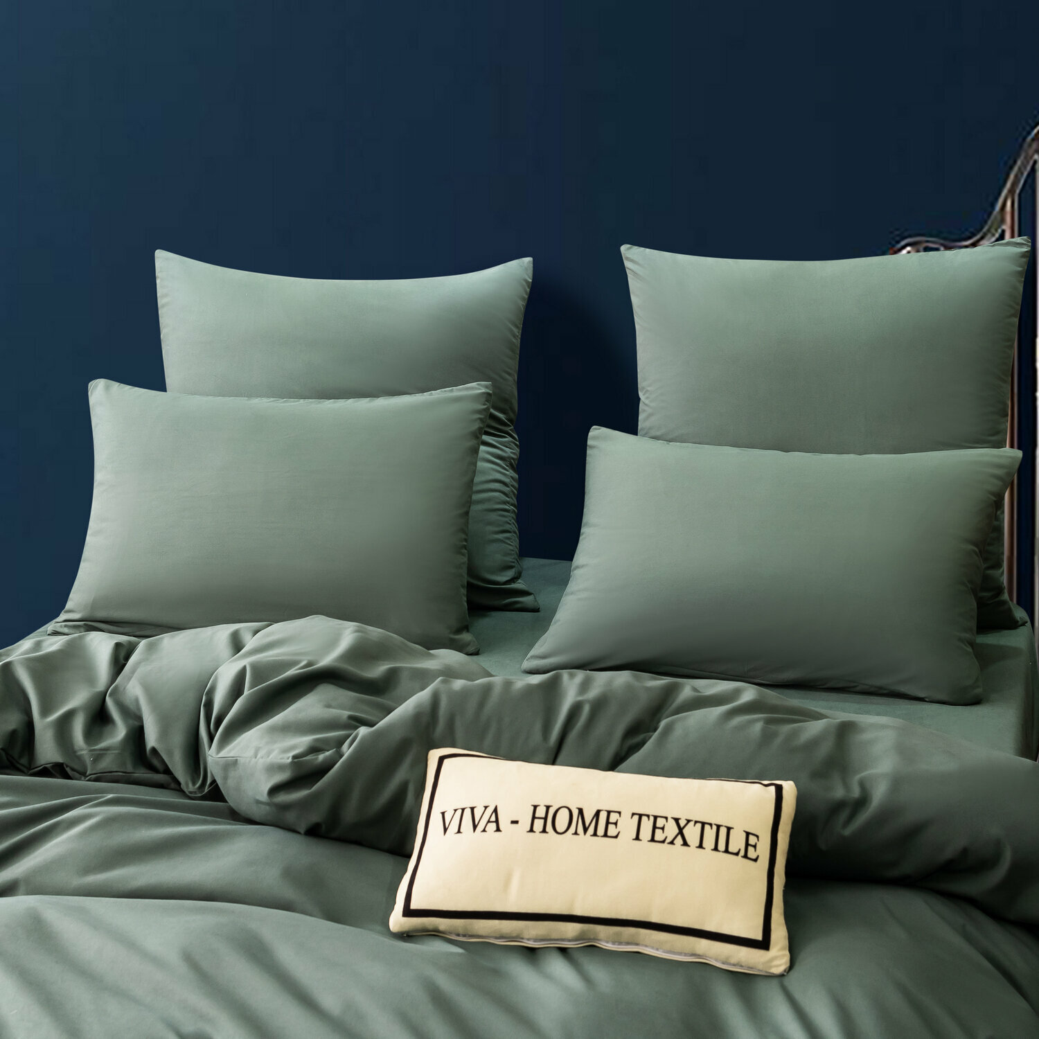 Комплект постельного белья Однотонный Сатин CS046 2 спальный наволочки 70-70 - фотография № 2