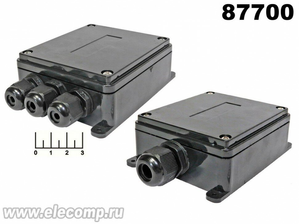 Коробка распределительная 145*100*38 3pin BOX-1*3 10A/450V IP68 + клеммник электрический