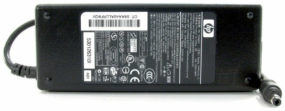 Блок питания HP (для ноутбуков) 19v- 4.74a (разъём 4.8x1.7мм) 90w
