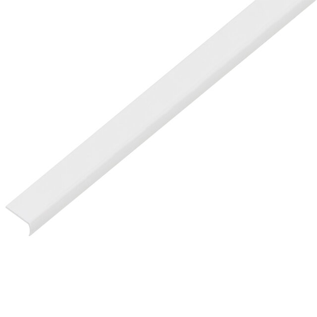 фото профиль ПВХ самоклеющийся белый 19х7х1х1000мм