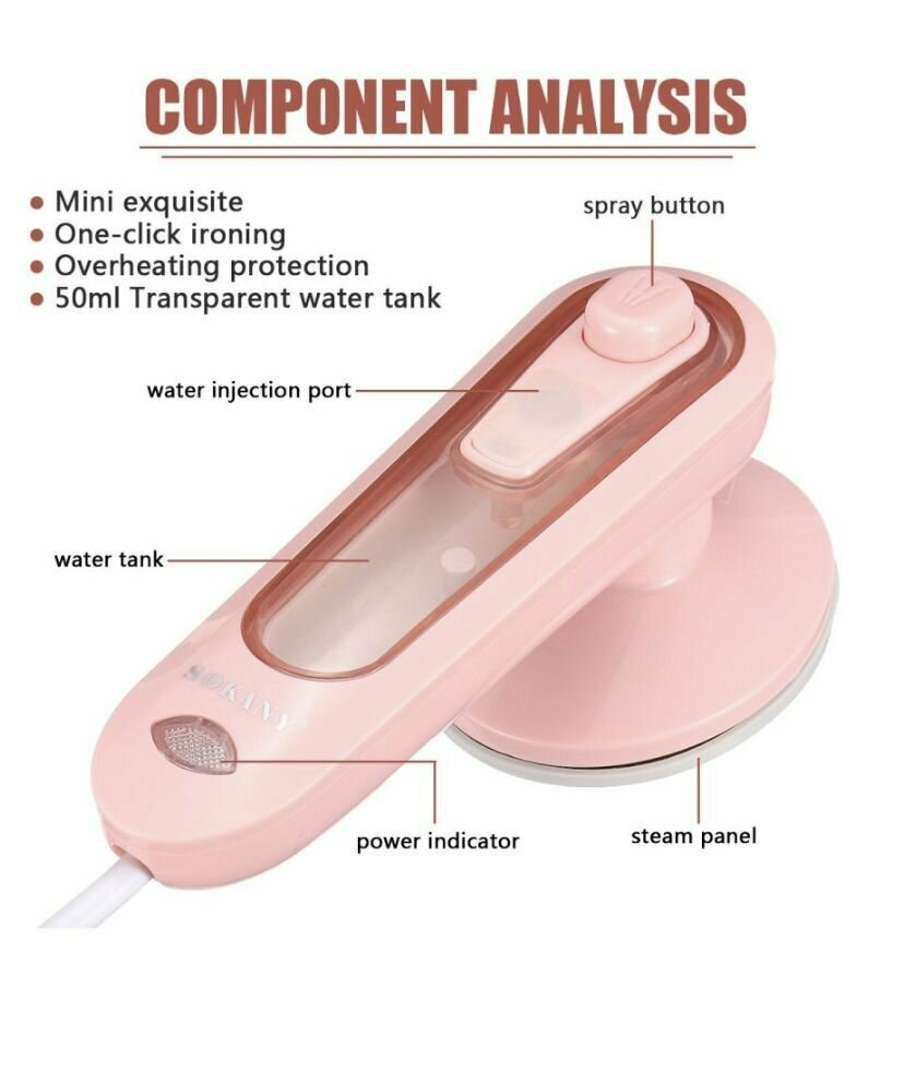 Утюг Отпариватель Мини Sokany Sk-3070 - фотография № 5
