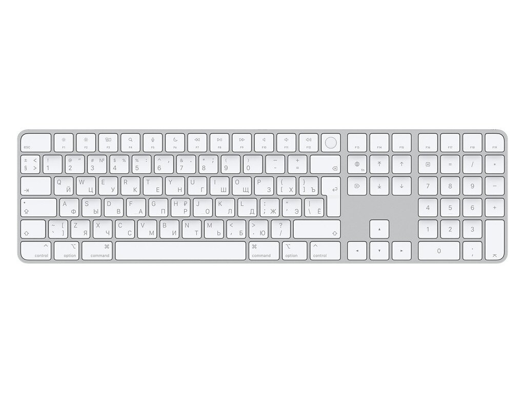 Клавиатура APPLE Magic Keyboard Touch ID Num Key-Sun MK2C3RS/A