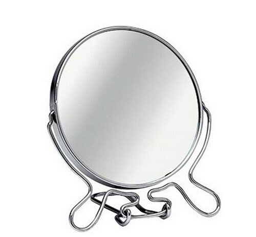 Зеркало круглое в железной оправе 7" - фотография № 1