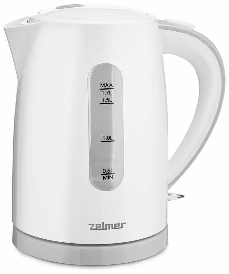 Zelmer Чайник Zelmer ZCK7616S WHITE/SYMBIO, электрический, белый (2200Вт, 1.7л) (ret)