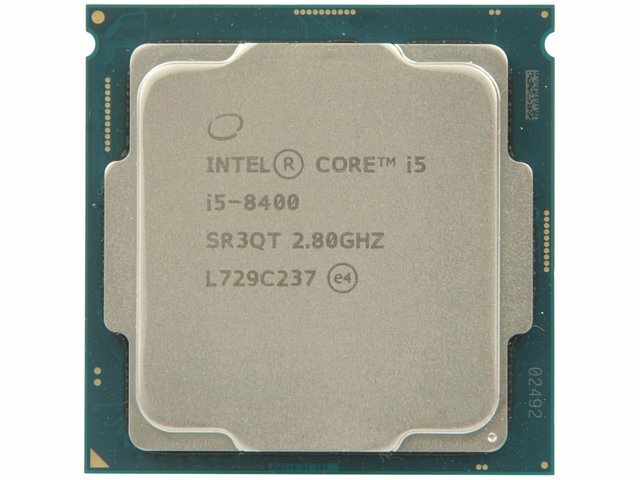 Процессор Intel Процессор Intel Core i5-8400 (2.80ГГц, 9МБ, GPU) Socket1151 (без кулера) (oem)