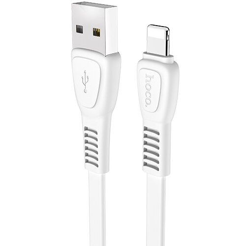 Кабель USB2.0 Am Lightning Hoco X40 2.4A White, белый - 1 метр