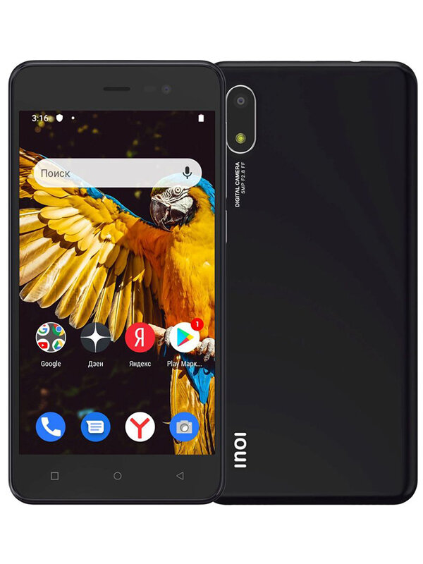 Сотовый телефон Inoi 2 Lite 2021 5 1/16Gb Black