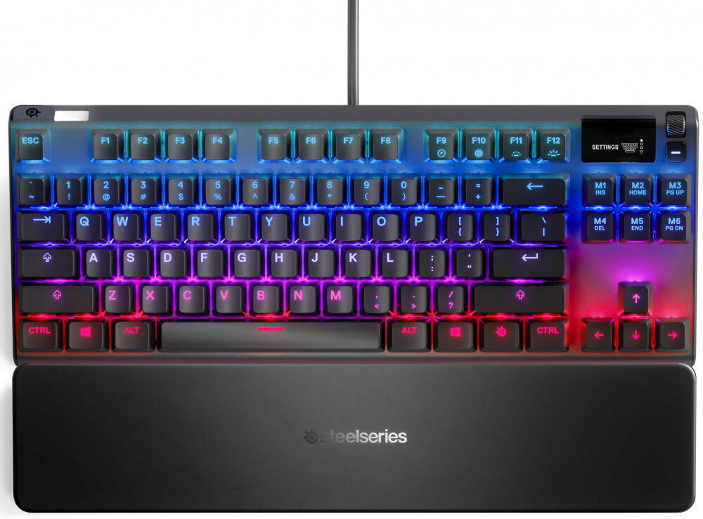 Клавиатура Steelseries Apex Pro TKL RU механическая черный USB Multimedia for gamer LED (подставка д