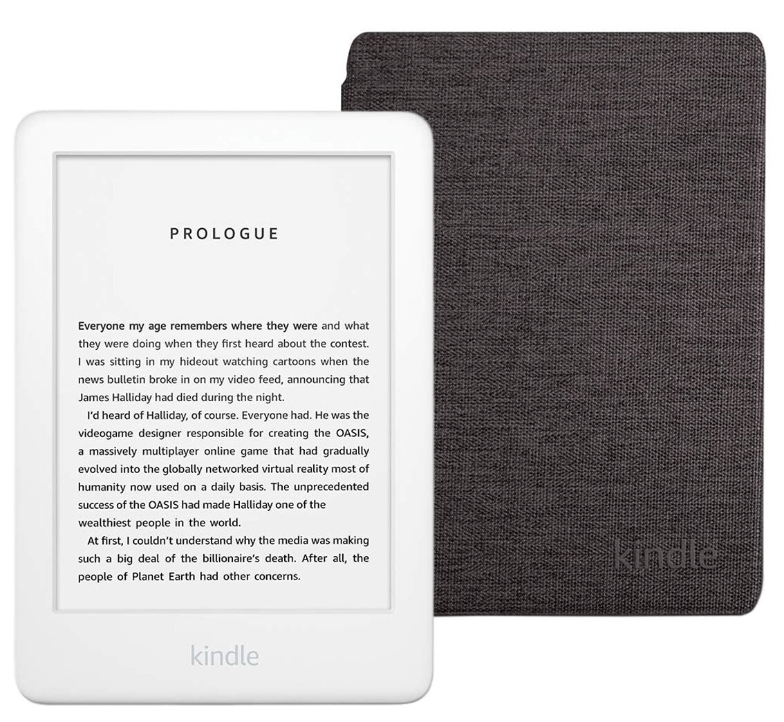 Электронная книга Amazon Kindle 10 8Gb SO White с оригинальной обложкой Charcoal Black