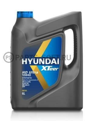 HYUNDAI-XTEER 1061004 масло моторное XTeer HD Ultra 10W40 (6L)