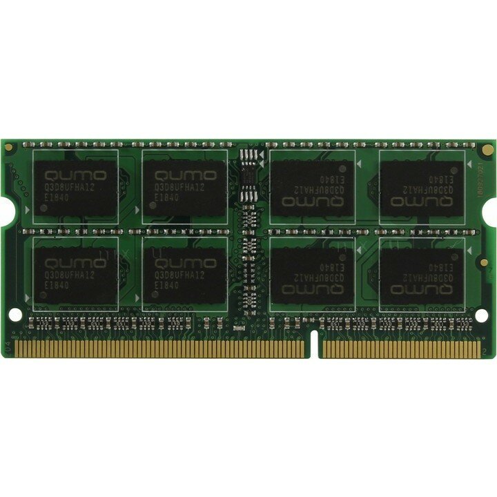 Qumo DDR3 SODIMM 8GB QUM3S-8G1600C11L PC3-12800, 1600MHz, 1.35V OEM RTL