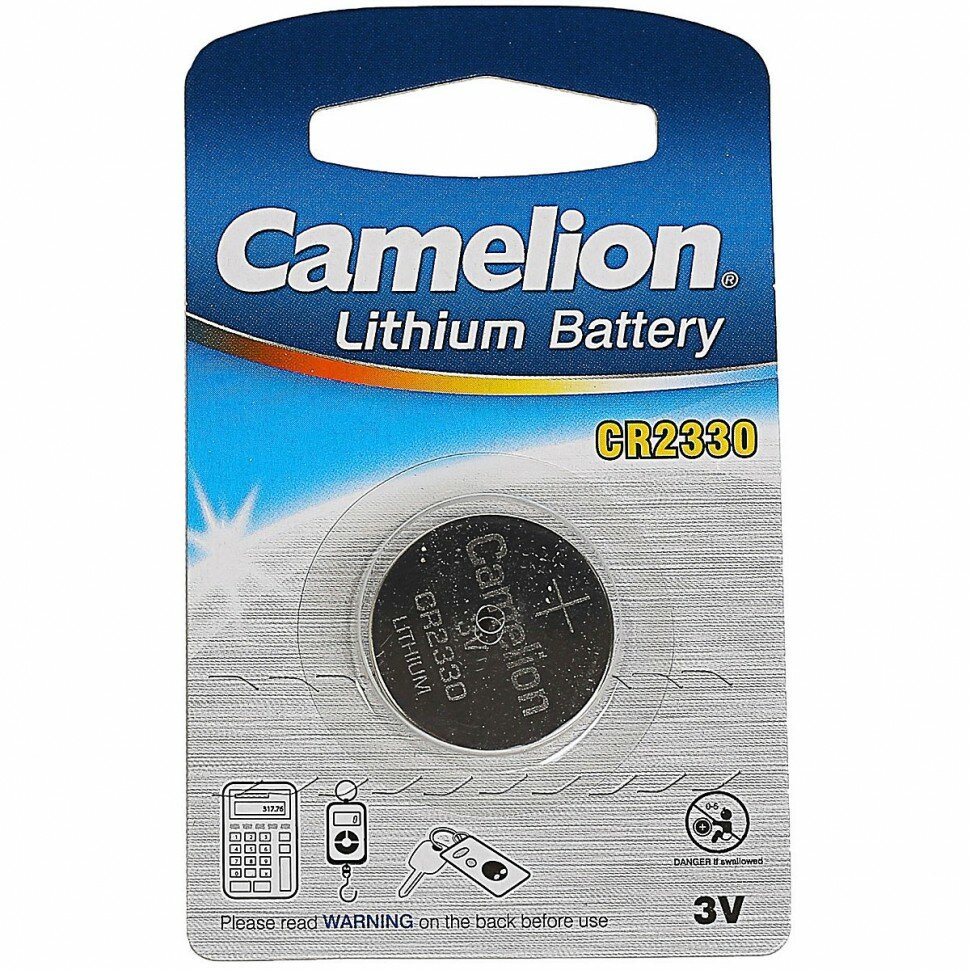 Батарейка CR2330 Camelion BL-1 3V 1шт