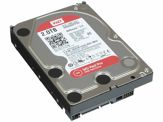 Жесткий диск WD Жесткий диск 2ТБ Western Digital Red Pro WD2002FFSX, 7200об./мин., 64МБ (SATA III) (oem)