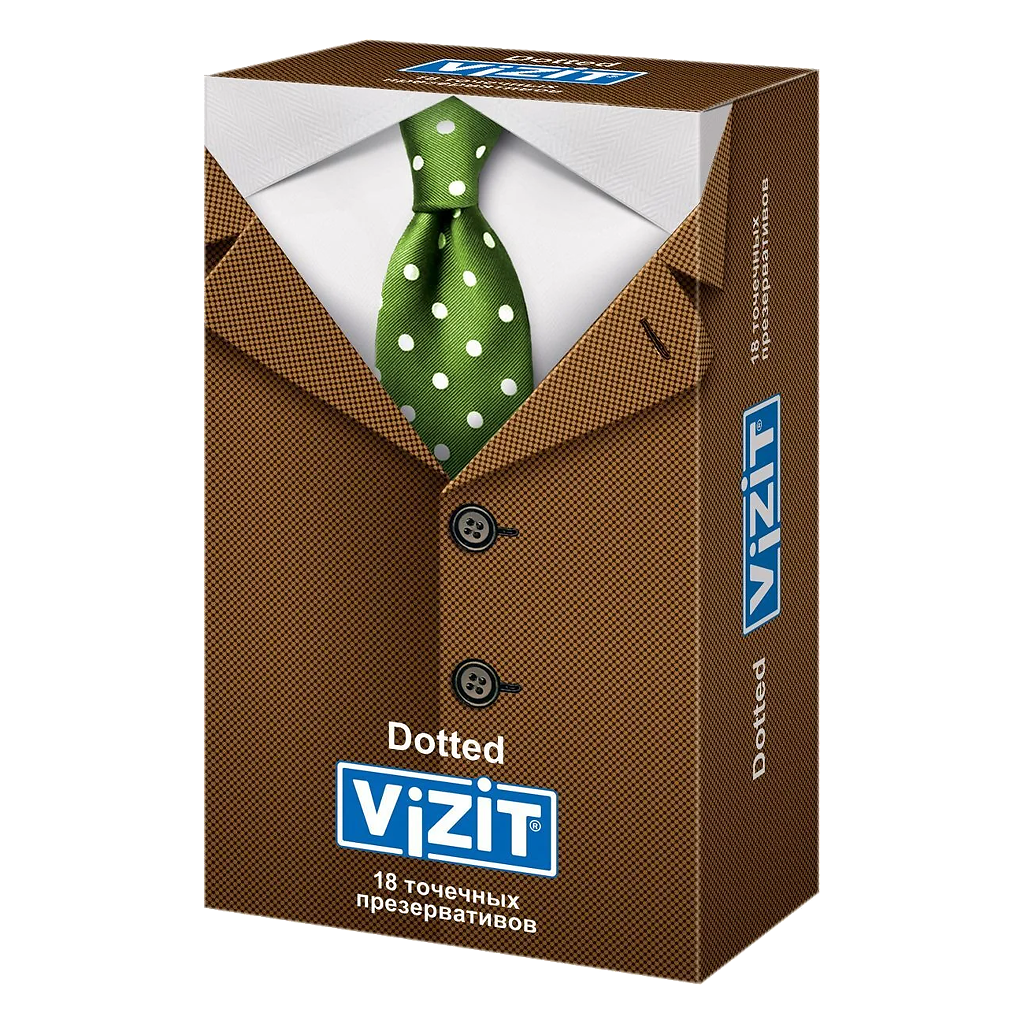 Презервативы VIZIT Dotted точечные, 18 шт