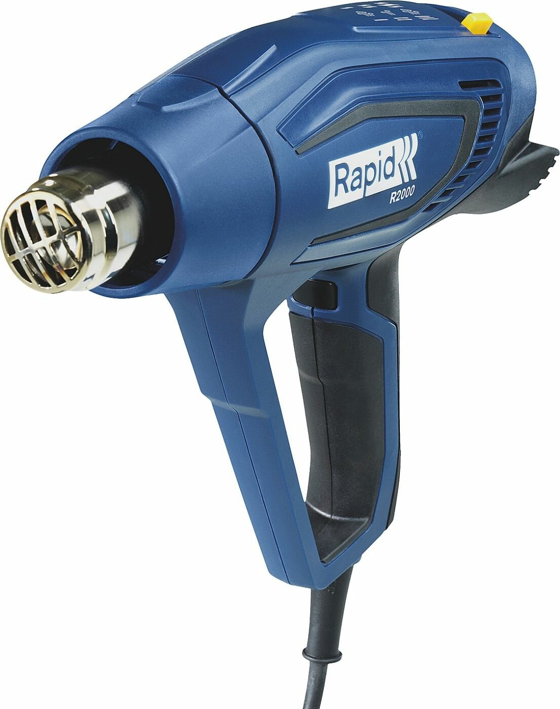 RAPID R:Hot Air Gun фен строительный 2000 Вт, в кейсе. Регулировка температуры: 60-600 °C. Расход воздуха: 250-450 л/мин. 3 режима воздушного потока.,