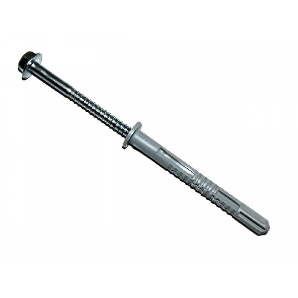 фото Креп-комп Дюбель фасадный нейлон, шуруп под ключ с прессшайбой KENNER Profi 10х120 50шт фдкп10120п