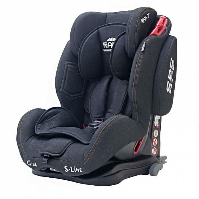 Автокресло Rant Ultra Isofix SPS, Black Jeans/черный джинс