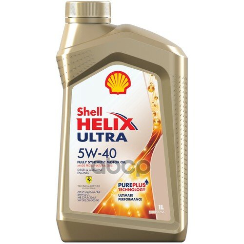 Shell Масло Моторное Синтетическое Helix Ultra 5w-40, 1л