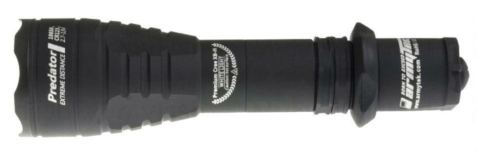 Тактический фонарь Armytek Predator XP-E2, черный, 160lm (F01602BR)