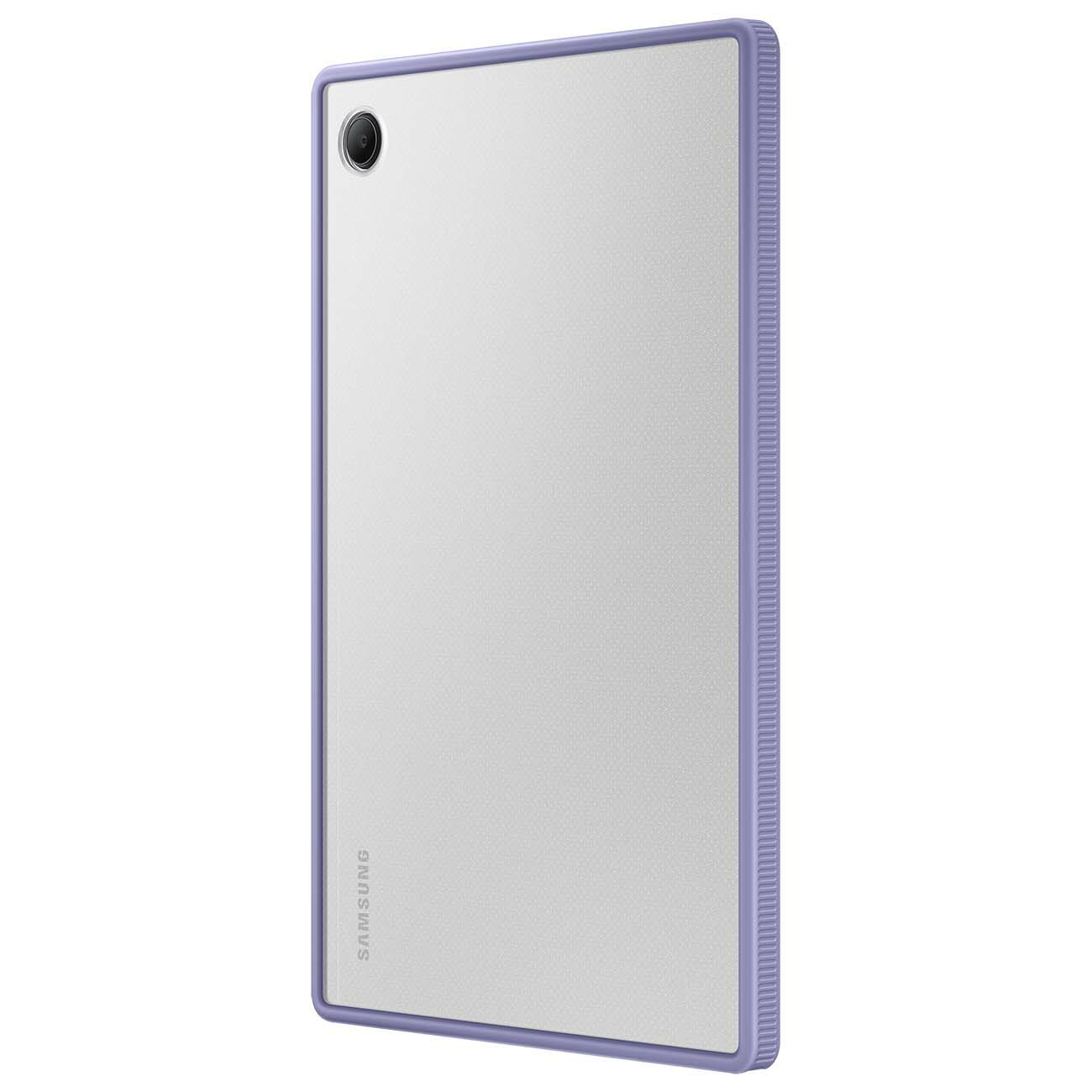 Чехол Samsung Galaxy Tab A8 Clear Edge Cover Transparent-Purple Frame EF-QX200TVEGRU - фото №6
