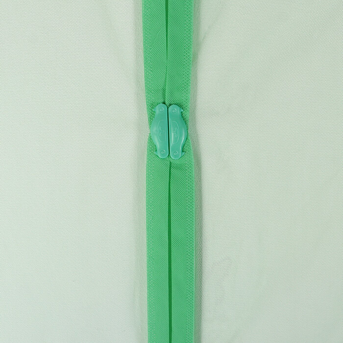 Сетка антимоскитная на магнитах для защиты от насекомых, 100×210 см, цвет зелёный - фотография № 3