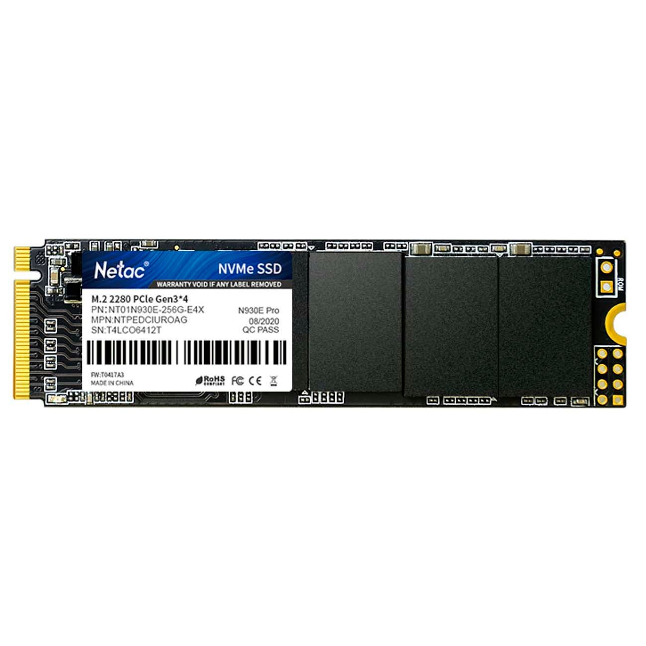 Внутренний SSD накопитель Netac 256GB N930E Pro (NT01N930E-256G-E4X)