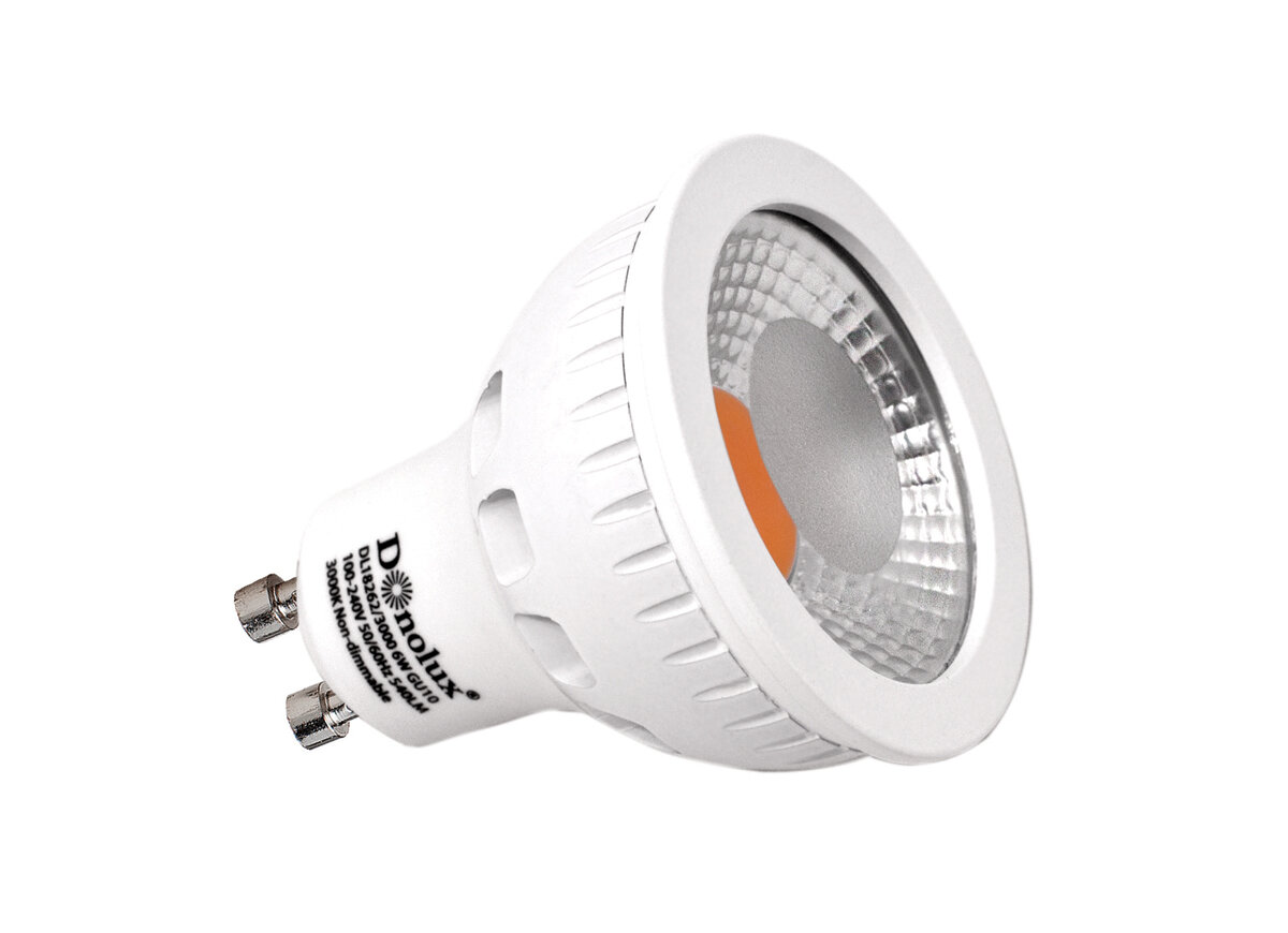 Donolux диммируемая светодиодная лампа 6W MR16 220V GU10 3000K 540 Lm H 58мм D 50мм 60°