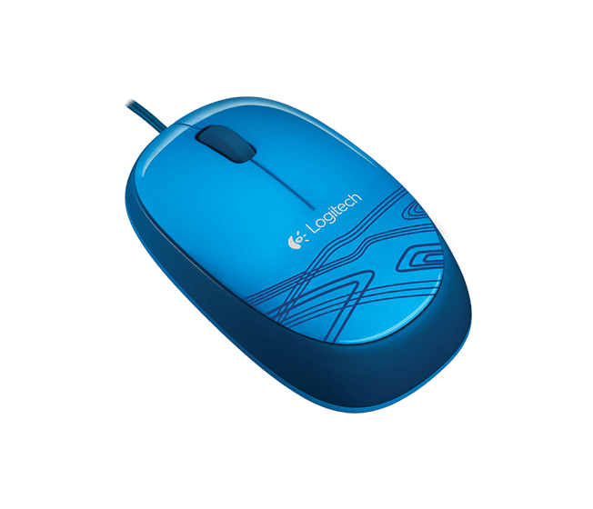 Logitech Мышь проводная Logitech Mouse M105 Blue (910-003114)