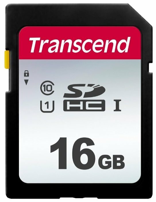 Карта памяти 16Gb Transcend SDHC Class 10 (TS16GSDC300S)