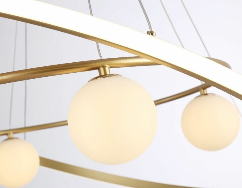 Подвесная диммируемая люстра с пультом ДУ Ambrella light COMFORT FL66328 - фото №6