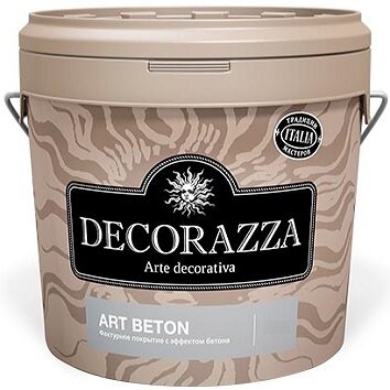 Декоративная Штукатурка Decorazza Art Beton 4кг AB 10-13 для Имитации Текстуры Камня и Бетона / Декоразза Арт Бетон.